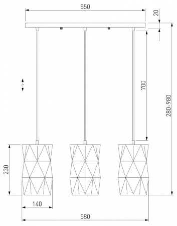Подвесной светильник Eurosvet Reprise 50145/3 черный
