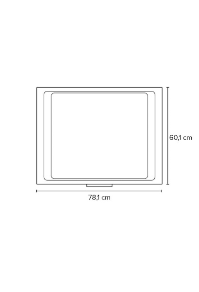 Зеркало Bagno Piu Fun 80X60 белое