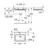 Раковина 60x49 см Grohe Cube Ceramic 3947300H