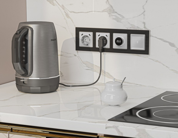 Терморегулятор электромеханический для теплого пола без рамки Ambrella Volt ALFA MA405810