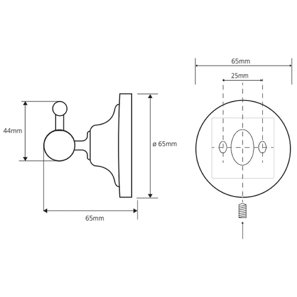 Крючок Bemeta Retro 144306012