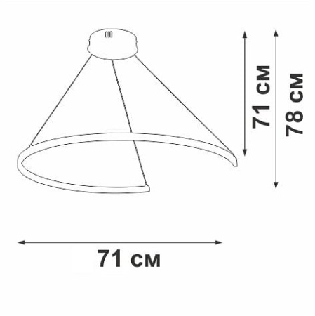 Подвесной светильник Vitaluce V2510DT V2510DT-0/1S