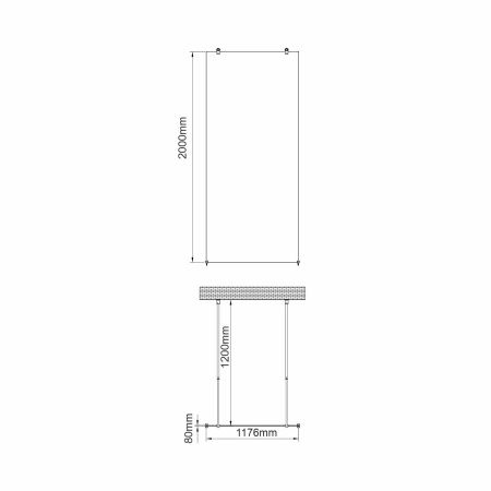 Фехте (Vechte) 60W40 Душевая перегородка