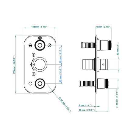 Смеситель для душа THG Corvair U8D.A02.5540BE