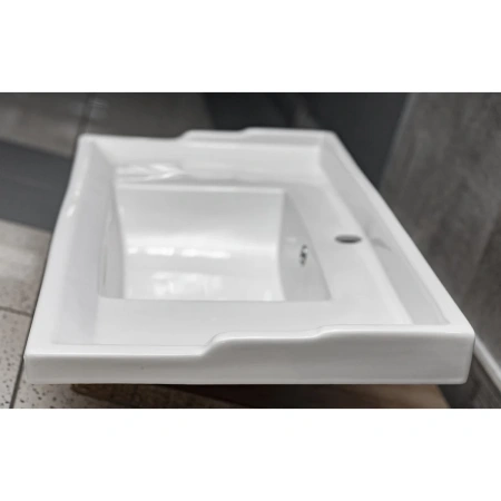 Раковина CeramaLux NYJ840-90 91,5x46 см, накладная, белый