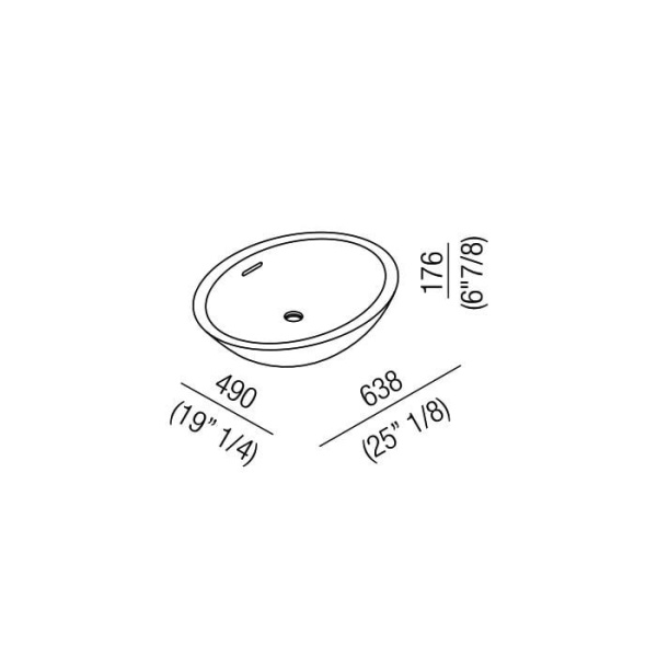 Раковина Agape Spoon XL 65 ACER0713Z *0