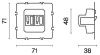 Механизм розетки акустическая Voltum S70 VLS0603M