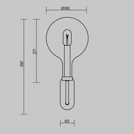 Бра Maytoni Status MOD333WL-01BS