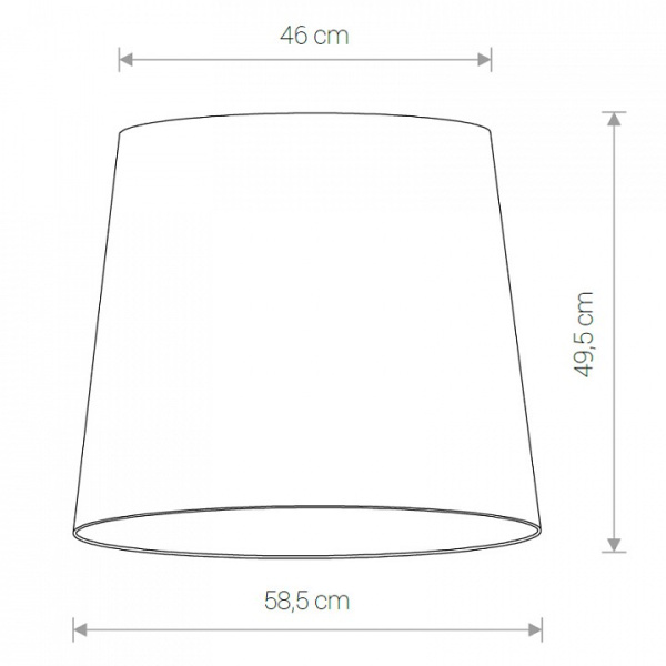 Плафон текстильный Nowodvorski Cameleon Cone L WH 8408
