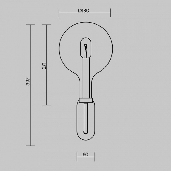 Бра Maytoni Status MOD333WL-01BS