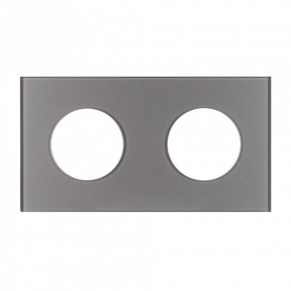Рамка на 2 поста Arlight GLARE 043837