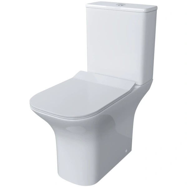 Унитаз-компакт Grossman GR-4464S безободковый, с сиденьем микролифт, белый