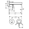 Смеситель для раковины hansgrohe Finoris 76051000
