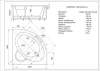 Акриловая ванна Aquatek Калипсо 146x146 см KAL146-0000005, белый