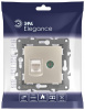 ТВ-розетка и розетка Ethernet RJ-45 без рамки Эра Эра Elegance 14-3110-04