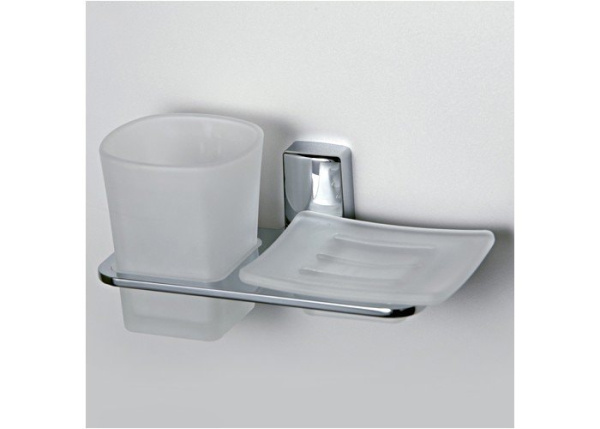 Держатель стакана и мыльницы WasserKRAFT Leine K-5026