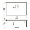 Кухонная мойка Omoikiri Tedori 66-U 4997237 экспрессо