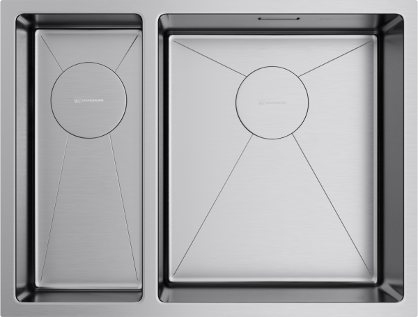 Кухонная мойка Omoikiri Taki 58-2-U/IF-R 4993767 нержавеющая сталь