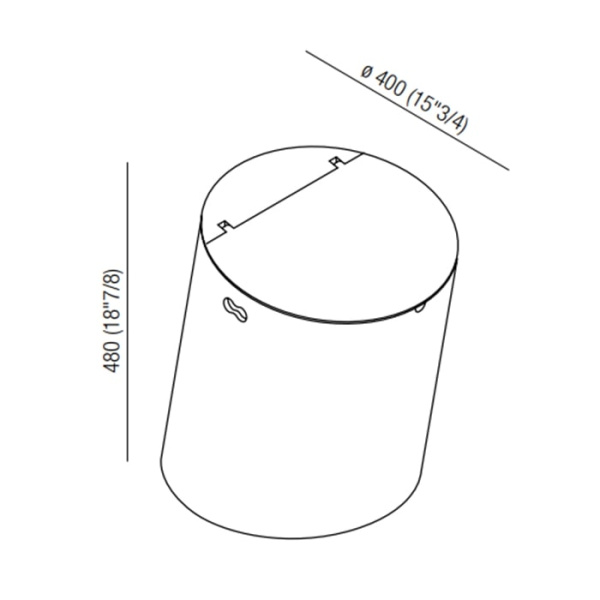 Корзина Agape Basket ACOM0510RT светлое дерево