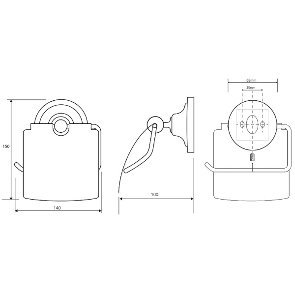 Держатель бумаги Bemeta Retro 144312012