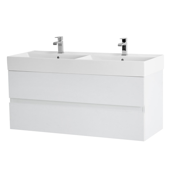 Тумба под раковину Cezares Molvenio 46 120 MOLVENO 46-120-2C-SO-2-BG белый лед