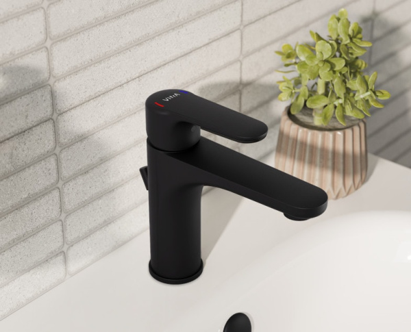 Смеситель для раковины Vitra Root Round A4270636EXP черный матовый