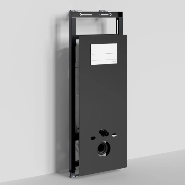 Инсталляция для унитаза WasserKRAFT Salm 27 27TLT.010.ME.BL.WM04 с кнопкой смыва, белый матовый