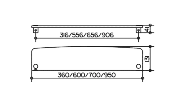 Полочка Keuco Elegance 11610005300 без держателей