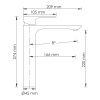Эльба (Elbe) / (Mindel) 8503H Смеситель для раковины