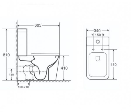 Напольный унитаз Nofer Arles 23033 белый