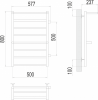 Полотенцесушитель водяной Terminus Анкона П8 500х800 бп500 4670078529961