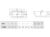 Акриловая ванна Hatria 170x80 Y7AX25