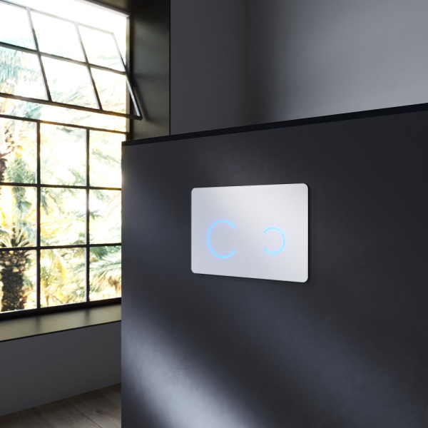 Клавиша смыва AM.PM Touch Pro I0450B01 белая