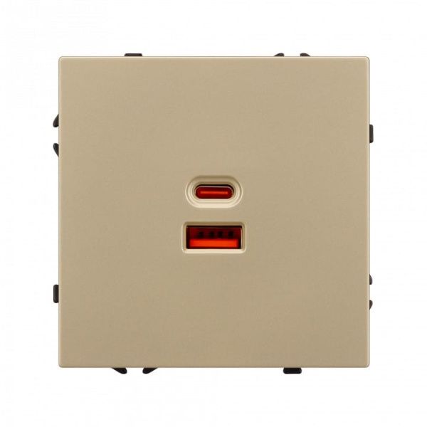 Розетка 2хUSB type A и C без рамки Arlight NOBE 054318(1)