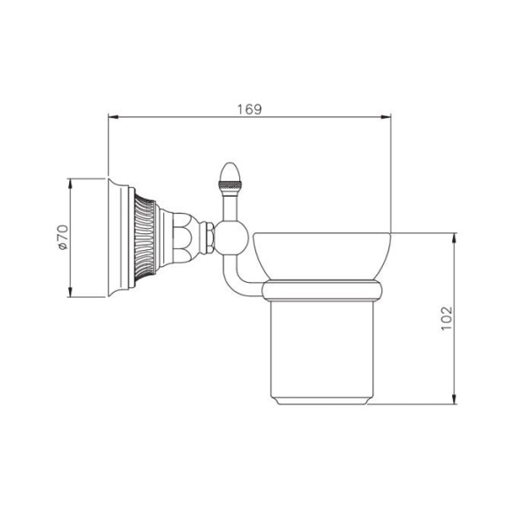 Мыльница Nicolazzi Impero 1487CR36