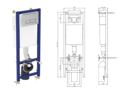 Инсталляция для унитаза Ideal Standard W3710AA