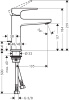 Смеситель для раковины hansgrohe Metropol 74506000