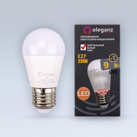 Лампа светодиодная Eleganz E27 9Вт 4500K 1405