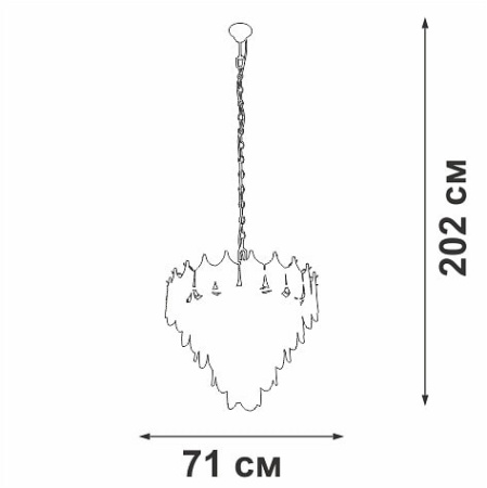 Подвесная люстра Vitaluce V5813 V5813-8/17