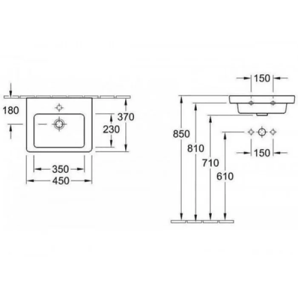 Раковина Villeroy&Boch Subway 2.0 731545R1