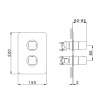 Смеситель для ванны Cisal Cubic CU0BT03021