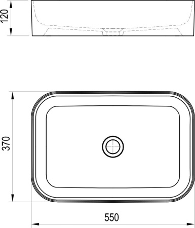 Раковина Ravak Ceramic 550 R XJX01155002