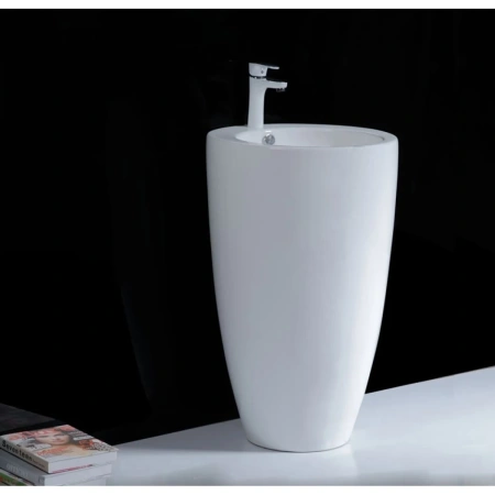 Раковина CeramaLux B133 50,5x50,5 см, напольная, белый