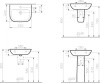 Полупьедестал VitrA S20 5281B003-7201, белый