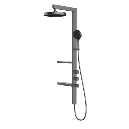 Душевая стойка Vincea Inspire VSFS-3I11GM вороненная сталь