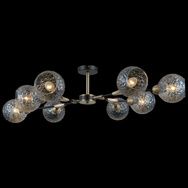 Люстра на штанге ILLUMICO IL0253-8CSQ-79 BK AB