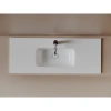 Раковина Ceramicanova Compact CN7027 101x39,5 см, накладная, белый