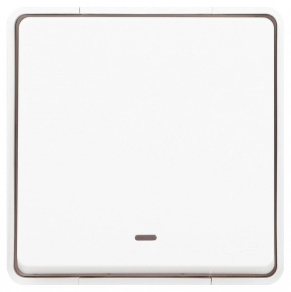 Переключатель одноклавишный с подсветкой Эра Эра Эксперт 11-1507-01