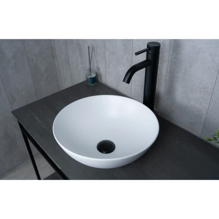 Раковина-чаша GID 9081wm 36x36 см, накладная, белый матовый