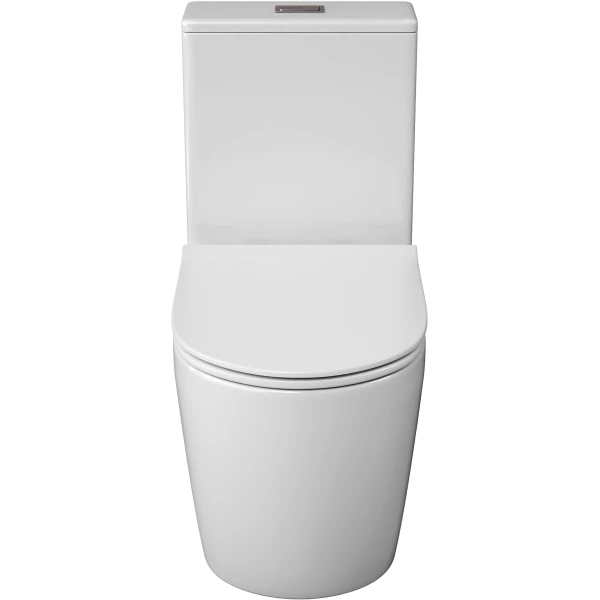 Унитаз-компакт Grossman GR-4484SQ безободковый, торнадо, с сиденьем микролифт, белый